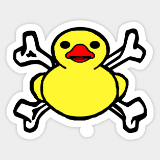 Ducky Crossbones Sticker